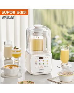 SUPOR Soy Milk Maker · Household Blender with Cover, Low Noise, 1.2L Automatic Small Capacity for 2~3 People, Noise Reduction, Programmable, 8-Blade 3D Cyclone Cutting for Higher Efficiency