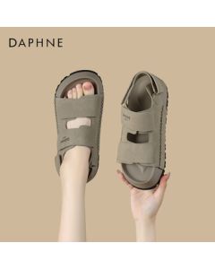 Daphne Women's Sandals Retro Velcro Beach Shoes Platform Heightening Birkenstock Style 4024303097 Grey 39