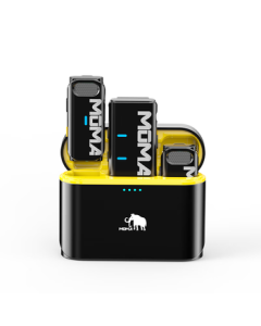 MOMA LARK M1 Wireless Microphone, Noise-Canceling Clip-on Mic for Mobile Live Streaming, MOMA M1 Dual Wireless Microphone for Vlog Interviews, Outdoor Live Streaming, and iPhone Recording