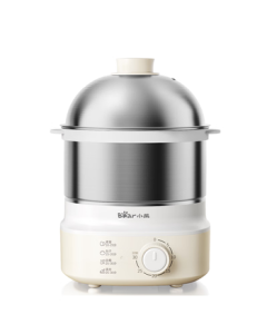 Bear Egg Steamer Automatic Shutoff Small Stainless Steel Multi-function Double-layer Breakfast Egg Cooking Tool ZDQ-Y14F3