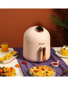 DAEWOO Home Air Fryer, Large Capacity Multi-functional Oil-Free Electric Fryer DYKZ-045, Pink, 3.5L
