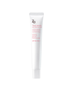 ZA True White Day Cream SPF34 35g - 3-in-1 Primer, Sunscreen & Concealer for Natural Brightening (Minor Flaws)