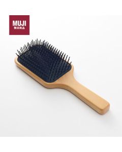 MUJI Beechwood Scalp Care Comb for Travel, Approximately 22cm in Total Length
