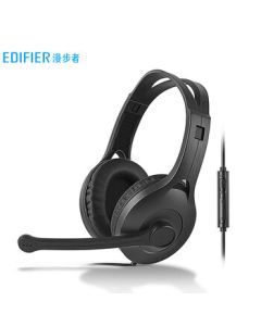 Edifier K800 Single-Port Version Over-Ear Gaming Headset - PUBG Headset, Office & Education, Study & Training, Black