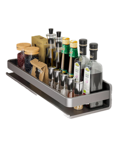 Meichu Tale Kitchen Utensil Shelf Collection - Wall-Mounted Spice Rack Holder for Kitchen Condiment Storage