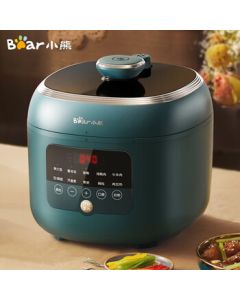 Bear Smart Electric Pressure Cooker, 5L Large Capacity Multi-functional Electric Pot for Home Use, Automatic Pressure Control, YLB-A50P1 Green