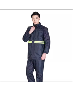 【National Collective Purchase】Baisiluoni Split Raincoat Navy Blue Single-Layer Thickened No Pockets