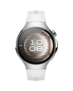 HUAWEI WATCH 5 42mm Basic Edition Stainless Steel Case Venus White Leather-Compound Strap watch5X-TAP Smart Sensing Window HarmonyOS Wrist Assistant eSIM Communication