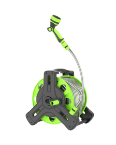 deli High-Pressure Water Gun for Car Washing, Home Gardening, and Flower Watering with Hose Reel + 30m Hose