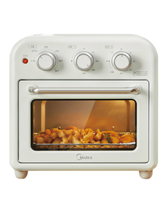 Midea Multi-function Household Electric Oven Air Fryer Combo Efficient Fat Removal/Visualization/Circulating Hot Air No Need to Flip 15L Light Apricot PT1510