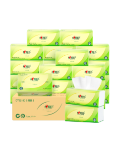 Hearttex Facial Tissue, Tea Scented 3-Ply 150 Sheets * 24 Packs Extra Large M Size, Toilet Paper in Bulk