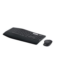 Logitech Wireless Bluetooth Keyboard and Mouse Combo, Full-Size with Wireless 2.4G Receiver MK850 Black