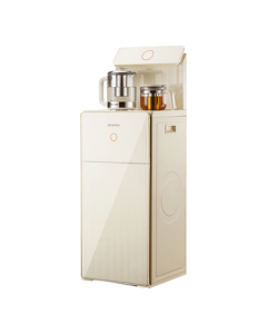 Joyoung Tea Bar Machine Household Water Dispenser - One-Touch Fully Automatic Bottom Water Inlet, Touchscreen with Remote Control, Vertical Electric Kettle, Large/Medium Cabinet Design, Warm Type (JYW-WH600)