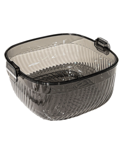 YIJUKE Large Fruit Bowl with Drainer – Premium Double-Layer Fruit Basket for Living Room Coffee Table, Household Kitchen Vegetable Washing and Draining Basket