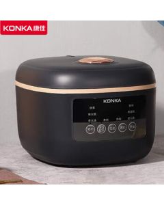 KONKA Rice Cooker - Multi-functional Pot for Soup, Porridge, and Firewood Cooking for 2-5 People, 24-Hour Preset, Non-Stick Inner Pot, Black/3051-M