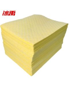 Bingyu BYL-118 Laboratory Chemical Absorbent Pads Industrial Oil Absorbent Sheets Yellow 40cm*50cm*2mm (100 Sheets)