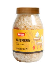 Sukemans Fine Crystal Yellow Rock Sugar 400g [Small Granules, Easy to Dissolve] - Old-Fashioned Rock Sugar, Raw Sugar for Flower Tea, Lemon Enzyme, Pear Syrup