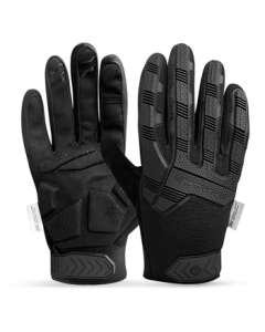 JingDong JingZao Riding Gloves for Motorcycle & E-Bike, Long Finger Men's Silicone Grip, Winter Thickened Anti-Slip, Size XL