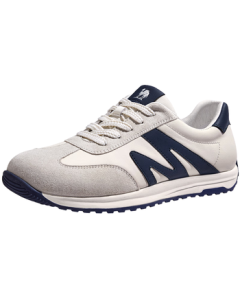 CAMEL Comfortable Versatile Relaxed Casual Shoes Retro Thin-Sole German Training Sneakers for Men G15A201071 White/Blue 43