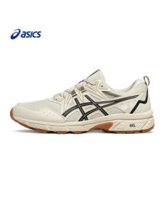 ASICS Men's Durable and Breathable Trail Running Shoes GEL-VENTURE 8 Off White/Black 42.5