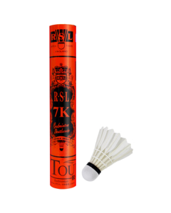 RSL (RSL) Badminton Training & Competition Stable and Durable RSL7K No. 77 Speed Duck Feather Shuttlecock 12 pcs/Tube