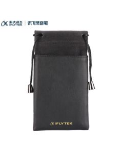 iFLYTEK Voice Recorder Double-Layer Storage Bag – Flannel + PU Leather, Universal, Scratch & Drop Resistant, Skin-Friendly Material, Convenient Storage