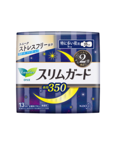 Laurier Kao Imported Zero-Touch Ultra-Thin Breathable Extra-Long Overnight Sanitary Pads 35cm 13pcs
