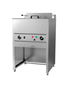Lecon Commercial Electric Deep Fryer for Snacks, Fried Chicken, French Fries, Doughnuts, and Skewers - Single Cylinder Upright Fryer (Tiltable Head Model) LC-DK-TBL23