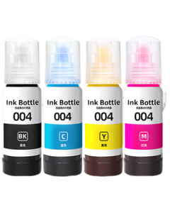 Huion Compatible Epson 004 Ink for L3251 L3258 L3255 L3153 L1258 L1259 L3158 3151 3156 3556 3256 Epson Printer Ink (4 Colors)
