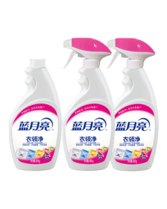 Blue Moon Collar Cleaner 500g*3 Bottles, Spray-Type Collar & Cuff Pre-Wash Aid, Deep Stain Removal Without Scrubbing