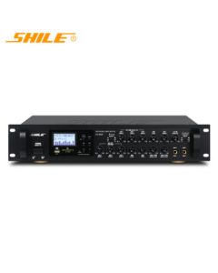 Shile (SHILE) AV-8820 Professional Conference Six-Channel Amplifier with Three-Zone Control Power Amplifier for Supermarkets, Classrooms, and Background Music, 360W High-Power Output