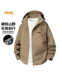 JEEP Men's Jacket Trendy Casual Loose Windproof Sports Coat New 2025 Autumn Collection