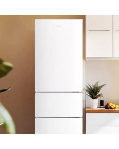 Rnice Refrigerator Midea J55 Triple Door White Ultra-Thin Compact Energy-Saving Low-Noise Fridge Freezer 219L