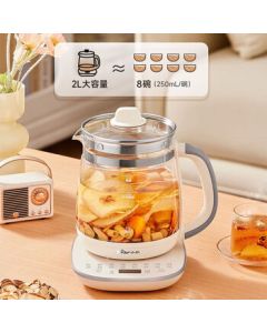 Bear Large Capacity Health Pot, Household Electric Kettle, High-Power Boiling Kettle, 304 Stainless Steel Office Tea Pot, 2L YSH-D20F3