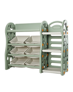 babycare【Diaper Free Gift】Kids Toy Storage Shelf Mist Green