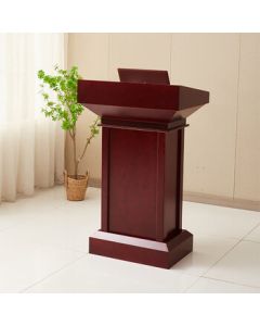 Jiahang Podium Conference Lectern Speech Platform Leadership Podium Wood Veneer Speaker Desk Model C Podium