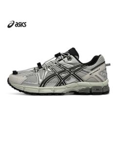 ASICS Men's Durable Trail Running Shoes GEL-KAHANA 8 FL Silver Gray/Black 42