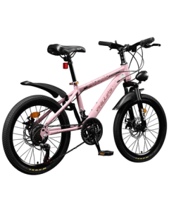 Philip Kids Mountain Bike for Boys and Girls Aged 6-10-15, Student Off-Road Bicycle with Princess Pink Design