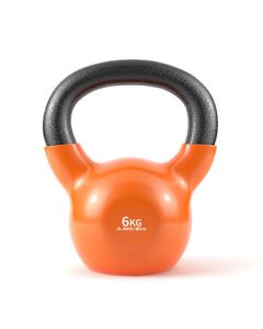 AiMeiShi Vinyl-Coated Kettlebell for Men and Women, Home Fitness Equipment, Cast Iron Dumbbell for Strength Training, Arm and Squat Workout, Handheld Kettlebell 6KG