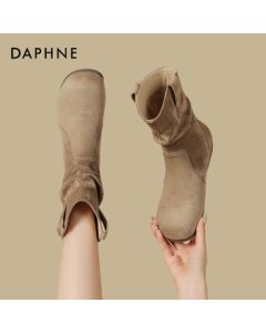 Daphne Retro Martin Boots for Women, New Autumn Western Boots, Ankle Boots 4025605048 Khaki Size 39