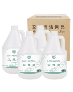 Ruisher Dust Mop Oil - Floral Scent Anti-Static 3.2L*4 Pack for Marble, Tile, and Furniture Care, Dust Attraction & Shine Enhancement