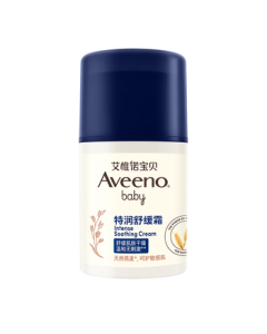 Aveeno Baby Soothing Relief Moisturizing Cream for Seasonal Changes, Extra Hydration for Infants and Toddlers in Autumn and Winter, 48g