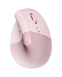 Logitech Lift Ergonomic Vertical Mouse + Cleaning Kit Wireless Bluetooth Mouse for Small to Medium Hands Instant Switching Between 3 Office Devices Includes Logi Bolt Receiver Pink