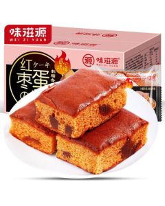 Weiziyuan Red Date Cake 400g - Traditional Old-Fashioned Bread, Snack for Binge-Watching at Home, Filling Meal Replacement, Pastry Dessert for Afternoon Tea
