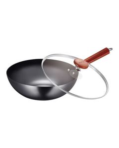 SUPOR Wok 32CM, Non-Stick Coating-Free Rustproof Iron Wok for Home Use, Scratch-Resistant and Durable, FC32R5