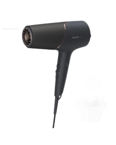 Philips (PHILIPS) Hair Dryer Series 5 Pro Volumizing Barrel with 40 Million Nourishing Negative Ions, High Power & Fast Drying, Black BHD538/25