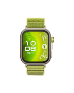 HUAWEI WATCH FIT 4 Pro Bluetooth Sports Smartwatch with Wireless Fast Charging, Waterproof, Long Battery Life, Remote Photo Capture, Slim & Light Health Tracker - Wilderness Green (Woven Strap)