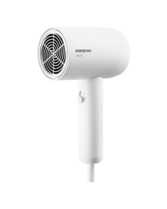 Flyco Borui Hair Dryer for Home Use, High Power Blow Dryer with Constant Temperature Hair Care, Compact and Convenient, 3-Speed Hot/Cold Air, Simple White PH1621