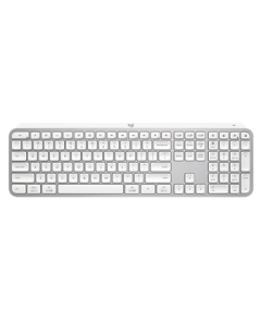 Logitech MX KEYS S Ultra-Thin Full-Size Ergonomic Smart Backlit Preprogrammed Wireless Mechanical Keyboard - White