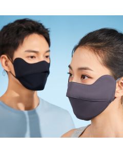 Jingdong Homemade Mask Sun Protection Face Mask Unisex UV Protection Full Face Cover Cooling Ice Silk Gray
